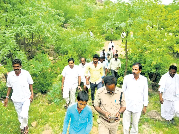 MLC walking a kilometer in the jungle - Sakshi