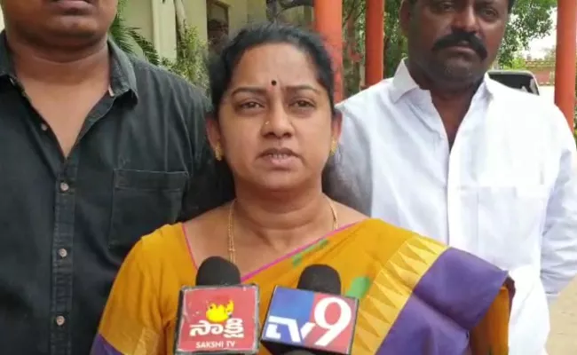 Gangula Bhanumathi Complaint Against TDP Leaders - Sakshi