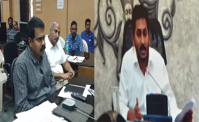 CM Jagan Video Conference With Nellore Collector - Sakshi