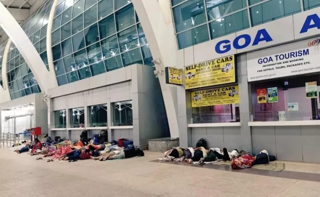 Goa Minister Calls Tourists Sleeping Outside Airport Scum - Sakshi