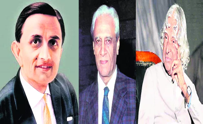 The Role Of Vikram Sarabhai, Satish Dhawan And APJ Abdul Kalam Is Key To ISRO Achievements - Sakshi