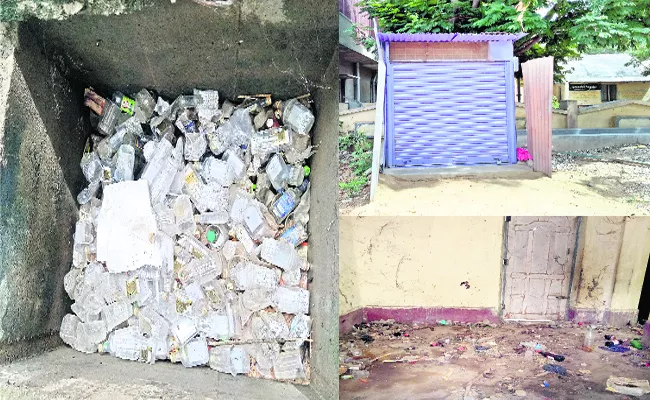 Maintenance Of Beltshops Next To The School - Sakshi