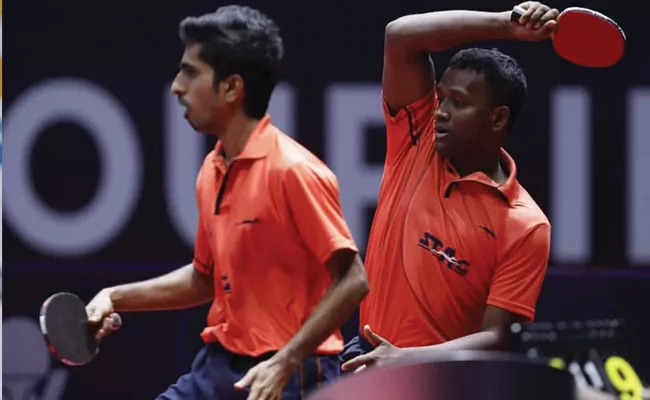 Sathiyan and Amalraj Win Bronze At Australian Open - Sakshi