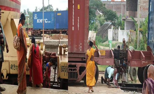 No Foot Over Bridge In Kaviti Railway Station In Srikakulam - Sakshi