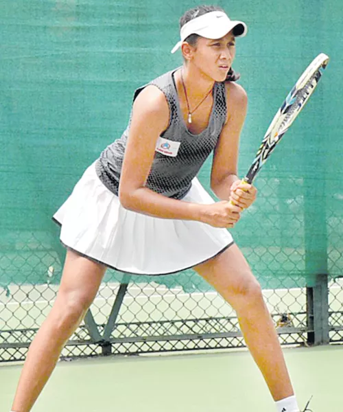 Sri Valli Leads In ITF Womens Tourney - Sakshi