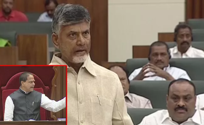 AP Budget 2019 Speaker Tammineni Sitaram Fired On TDP Members - Sakshi