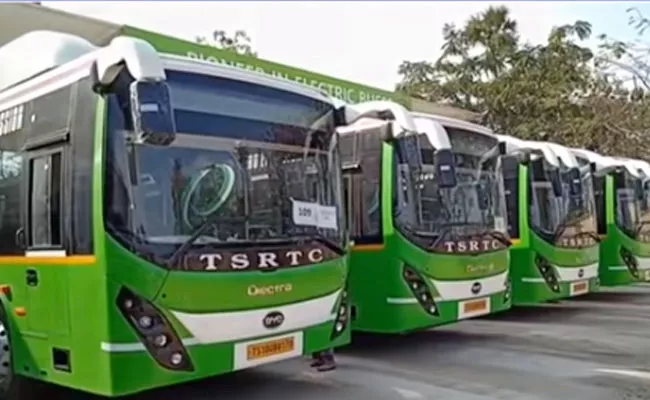 Electrical Buses introduced In telangana - Sakshi