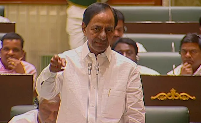 TS Assembly Sessions KCR Response On Congress Leaders Agitation - Sakshi