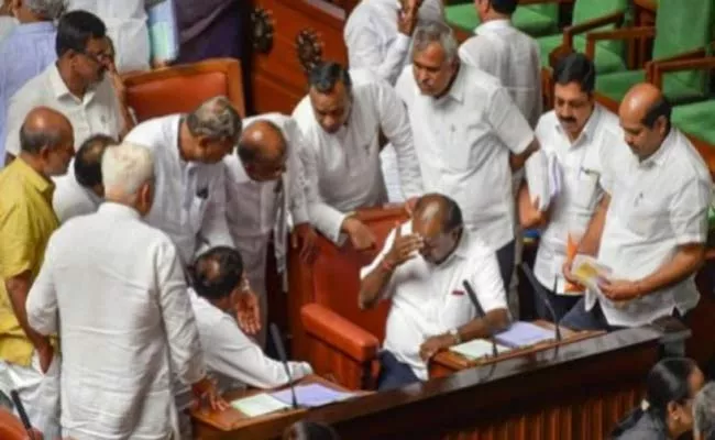 Karnataka Assembly adjourned for lunch - Sakshi