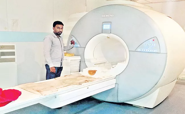 MRI Machine Working in Gandhi Hospital - Sakshi