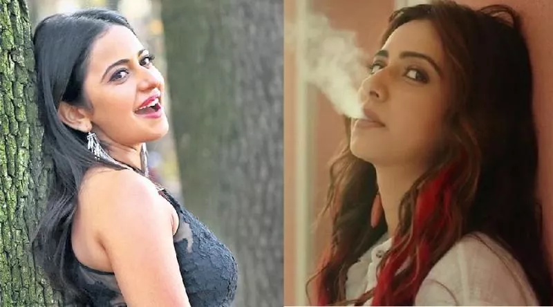 Rakul Preet Singh trolled for smoking in Manmadhudu 2 - Sakshi