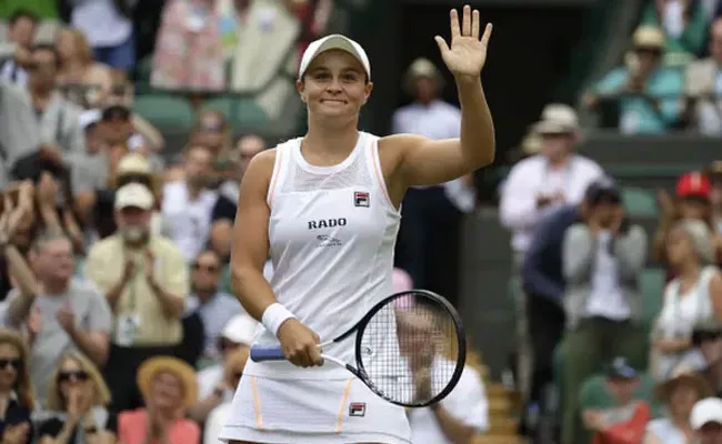 Wimbledon 2019 Ashleigh Barty Sails First Round in Straight Sets - Sakshi