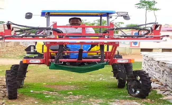 Modern Machine for Insecticide Spray in Nalgonda - Sakshi