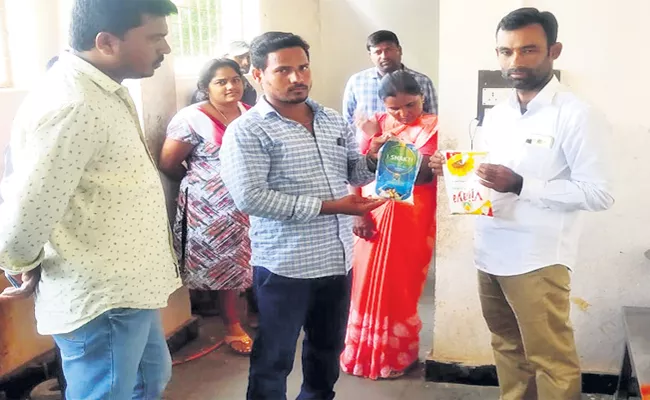 Vice President of the Tribal Society who Visited the Tribal Girls' Ashram School in Husnabad - Sakshi