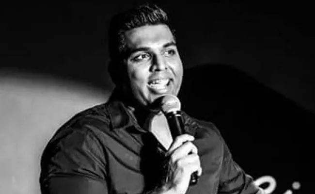 Comedian Manjunath Naidu Dies on Stage in Dubai - Sakshi