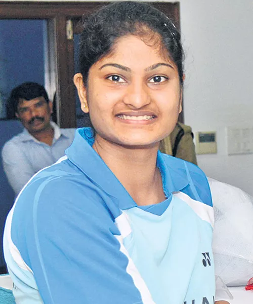 Manisha Pair Got Badminton Doubles Title - Sakshi