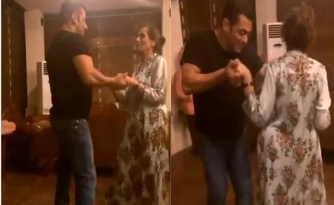 Salman Khan Mother Salma Dance To Silas Cheap Thrills - Sakshi