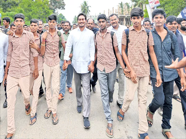 YS Jagan Promises 100 percent fee reimbursement to the students - Sakshi