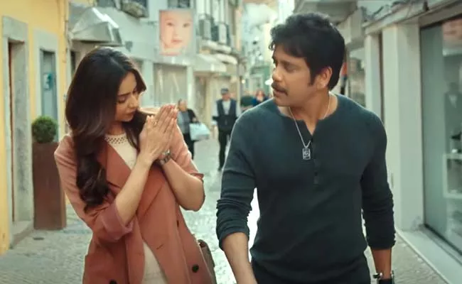 Akkineni Nagarjuna, Rakul Preet Singh Starrer Manmadhudu 2 Trailer - Sakshi