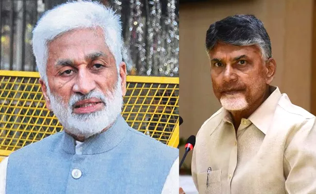 YSRCP Leader Vijaya Sai Reddy Critics Chandrababu Over Neeru Chettu - Sakshi