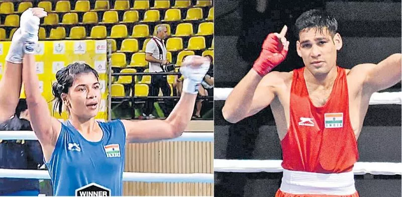 Nikhat Zareen, Hussamuddin reaches finals of Thailand Open International Boxing - Sakshi