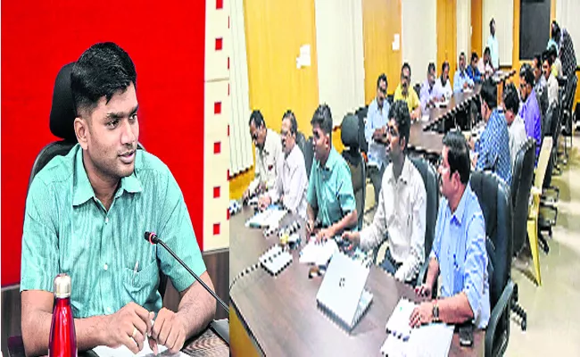 Chittoor Collector Narayana Bharath Gupta Meeting with Officers - Sakshi