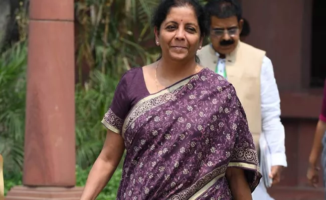 Nirmala Sitharaman Submit Budget In Parliament - Sakshi