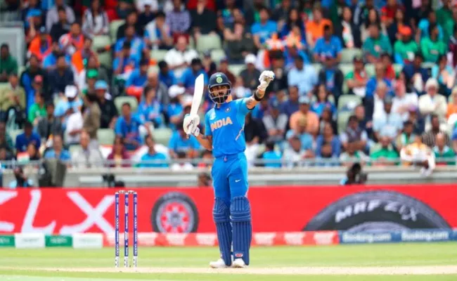 Virat Kohli Is Third Batsman To Reach Thousand Runs In World Cup From India - Sakshi