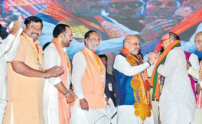 Amit Shah Launches BJP Membership Drive In Telangana - Sakshi