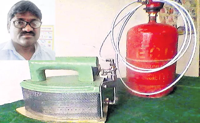 Hyderabad Person Innovative Gas Iron Box - Sakshi