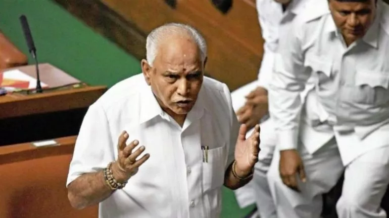 Yeddyurappa Says Kumara Swamy Should Resign Immediately - Sakshi