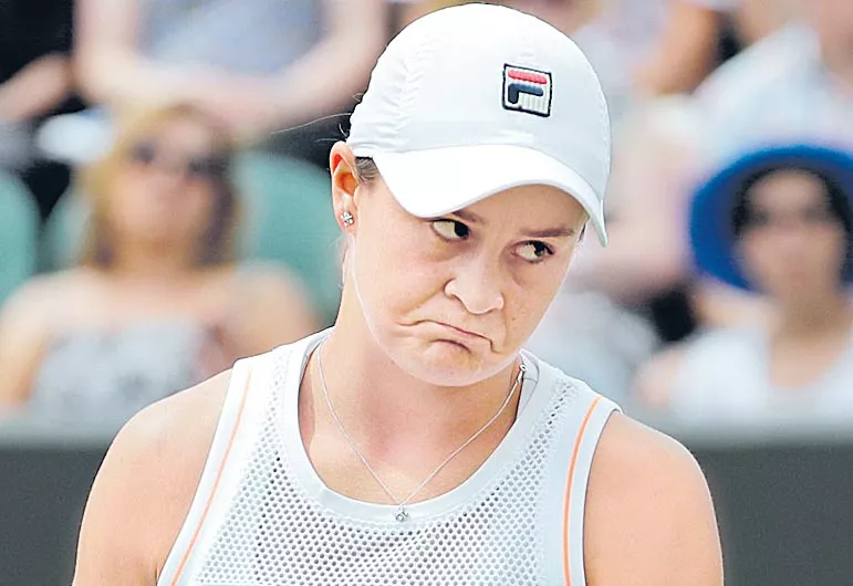 Ashleigh Barty reacts to surprise Wimbledon defeat to Alison Riske - Sakshi