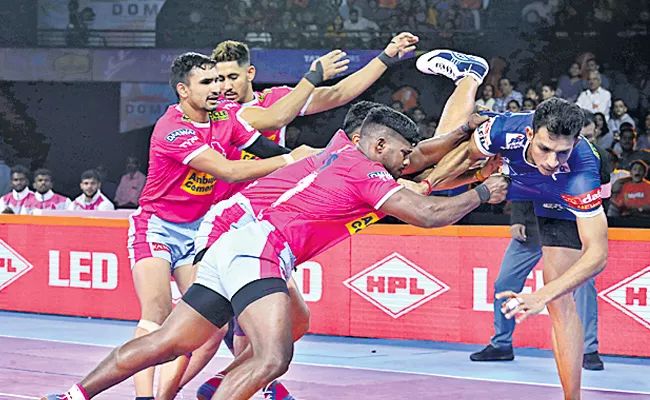 Jaipur Pink Panthers Sweeps Past Haryana - Sakshi