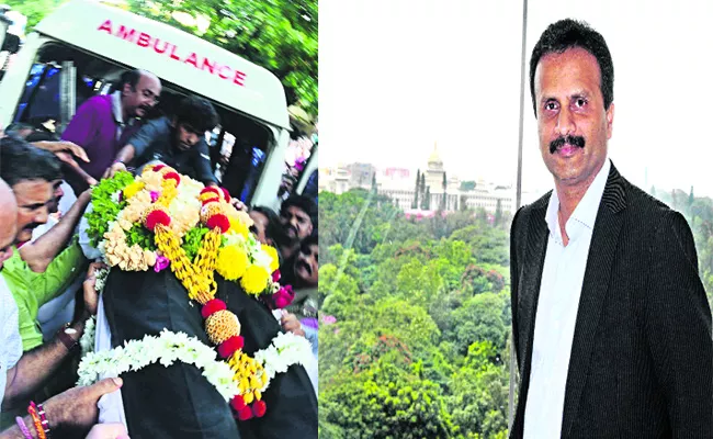 Cafe Coffee day Siddhartha Funeral Complete in Karnataka - Sakshi