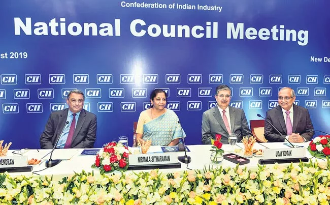 Nirmala Sitharaman attends CII National Council Meeting - Sakshi