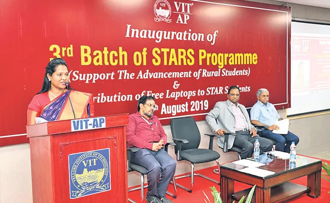 Stars Third  Batch Began VIT AP Varsity   - Sakshi