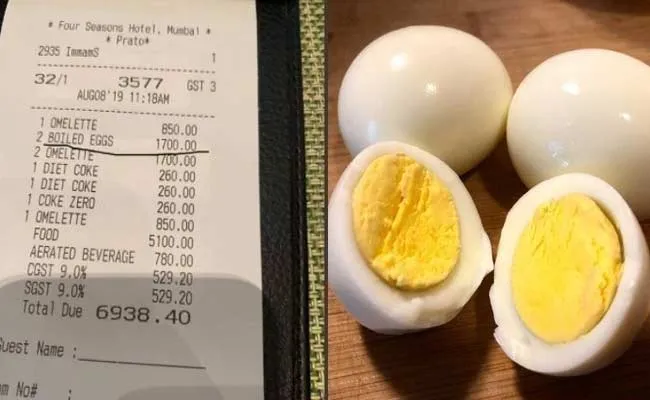 Four Seasons Hotel Charges Rs 1700 For Two Eggs In Mumbai - Sakshi