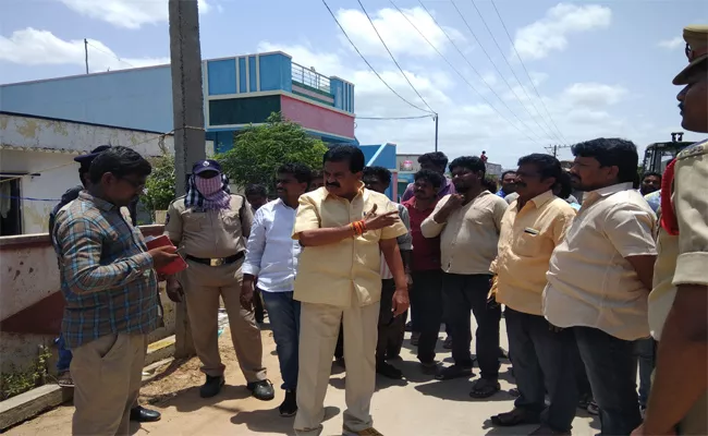 TDP Local Leader Constructing Illegal Building In Nellore - Sakshi