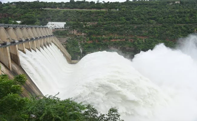 Water Levels In Srisailam And Jurala Projects  - Sakshi