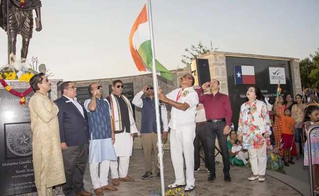 India 73rd Independence Day Celebration In Texas - Sakshi