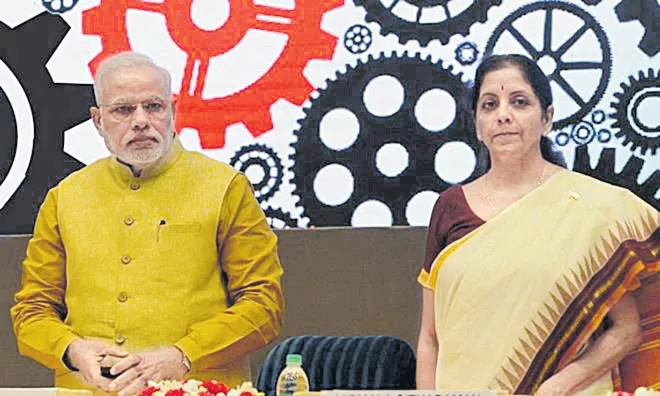 PM Modi reviews state of economy with Nirmala Sitharaman, FinMin officials - Sakshi