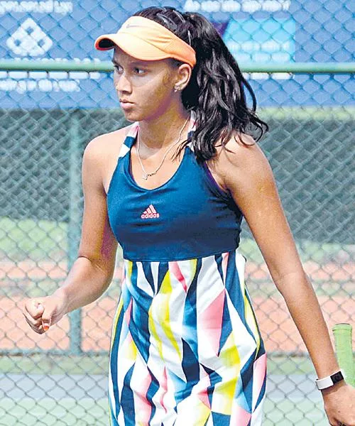 Srivalli Rashmika Wins Junior Tennis Title - Sakshi