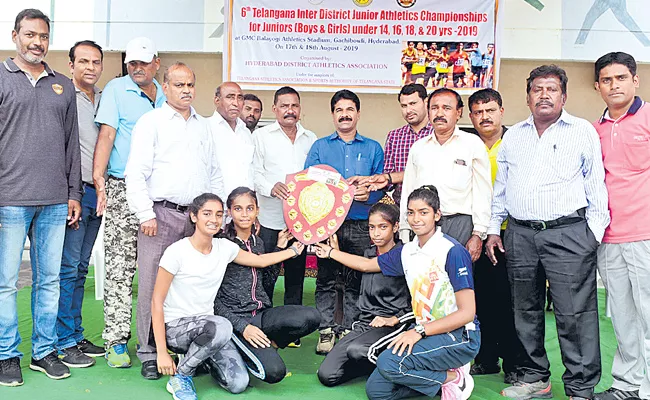 Hyderabad Wins Overall Title Of Athletics Championship - Sakshi