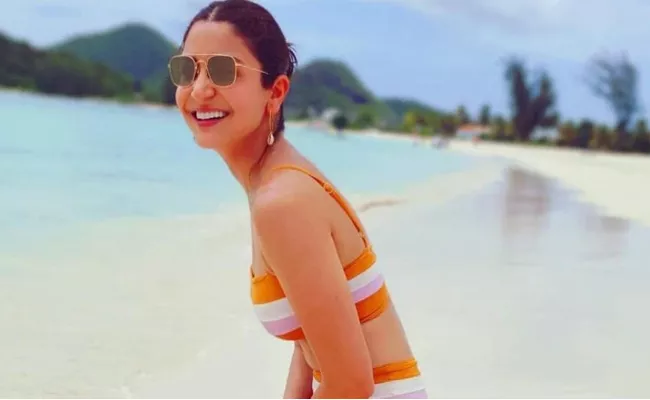 Anushka Sharma Share Bikini Photo In Instagram - Sakshi