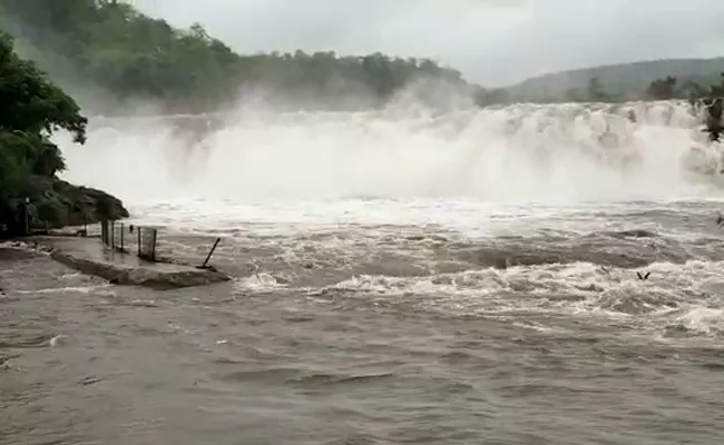 Water Flow Increased In Bogatha Waterfalls - Sakshi