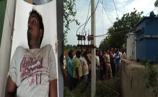 Young Man Died With Current Shock Nalgonda - Sakshi