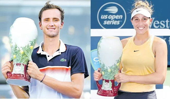 Daniil Medvedev and Madison Keys triumph in respective finals - Sakshi