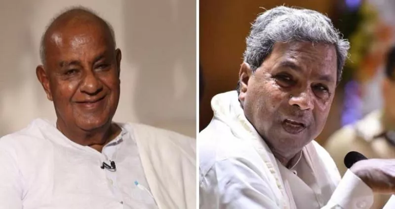 HD Deve Gowda blames Siddaramaiah for collapse of Congress-JDS coalition - Sakshi