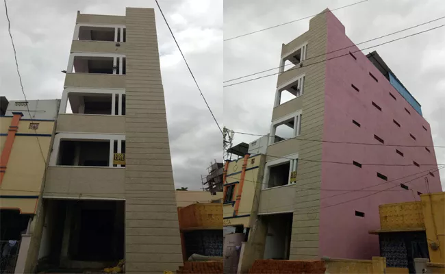 Houses is Being Built Dangerously in Anantapur - Sakshi