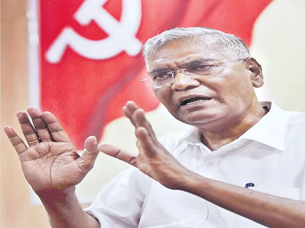 CPI Leader D Raja Interview With Sakshi